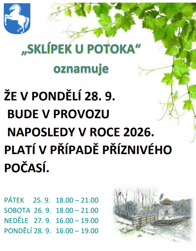 sklípek konec sezony