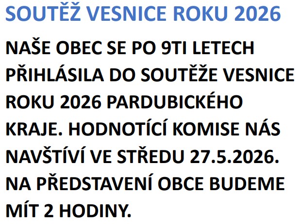 Vesnice roku 2026